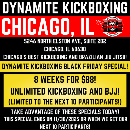Dynamite Kickboxing 2025 Black Friday Special! 8 Weeks for Only $88!